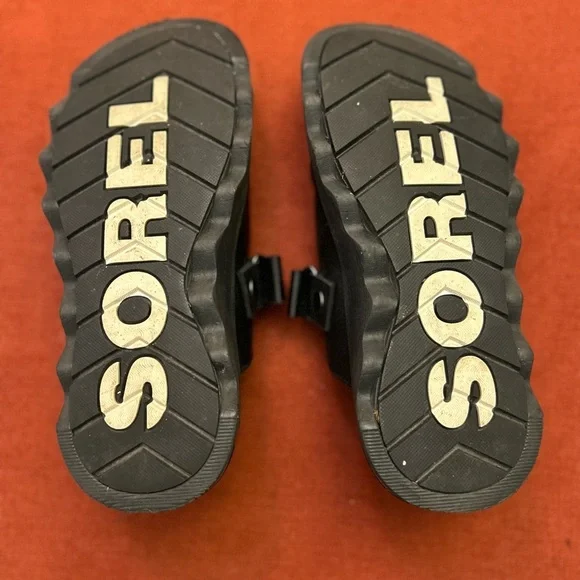 Sorel Black Leather Clogs with Buckle - Picture 6 of 10